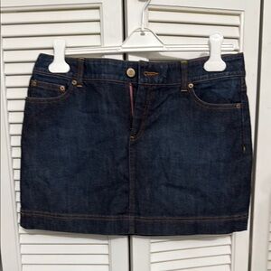 Lilly Pulitzer Dark Blue Denim Mini Skirt